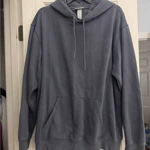 H&M Men's Charcoal Gray Pullover Hoodie